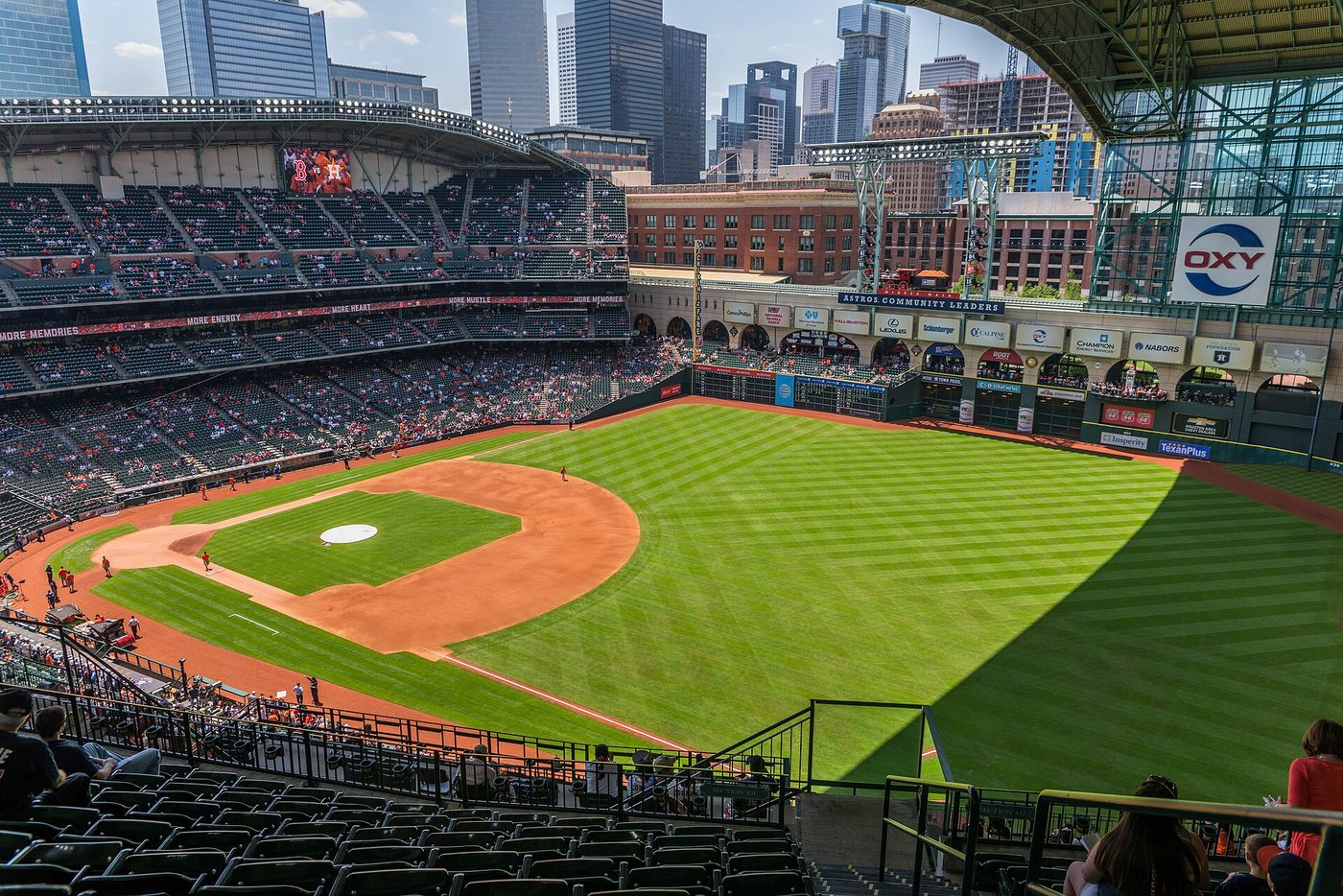 Daikin Park in Houston, where Peter Lambert starts on tonight's card