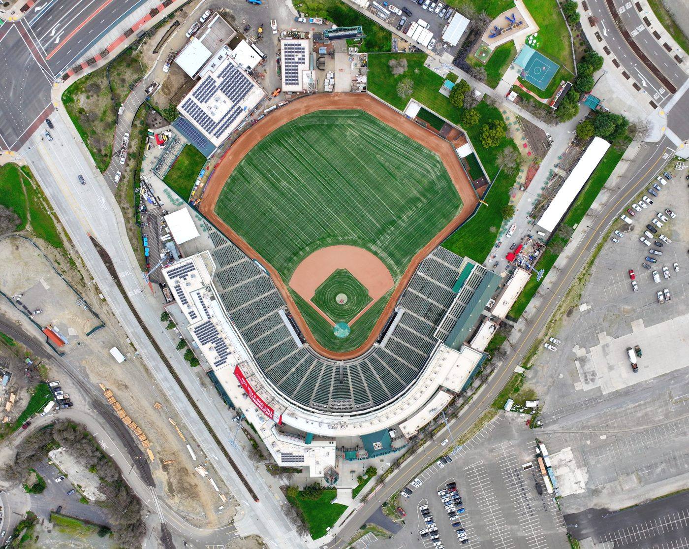 Sutter Health Park in West Sacramento, home of the only plus price on tonight's four play card