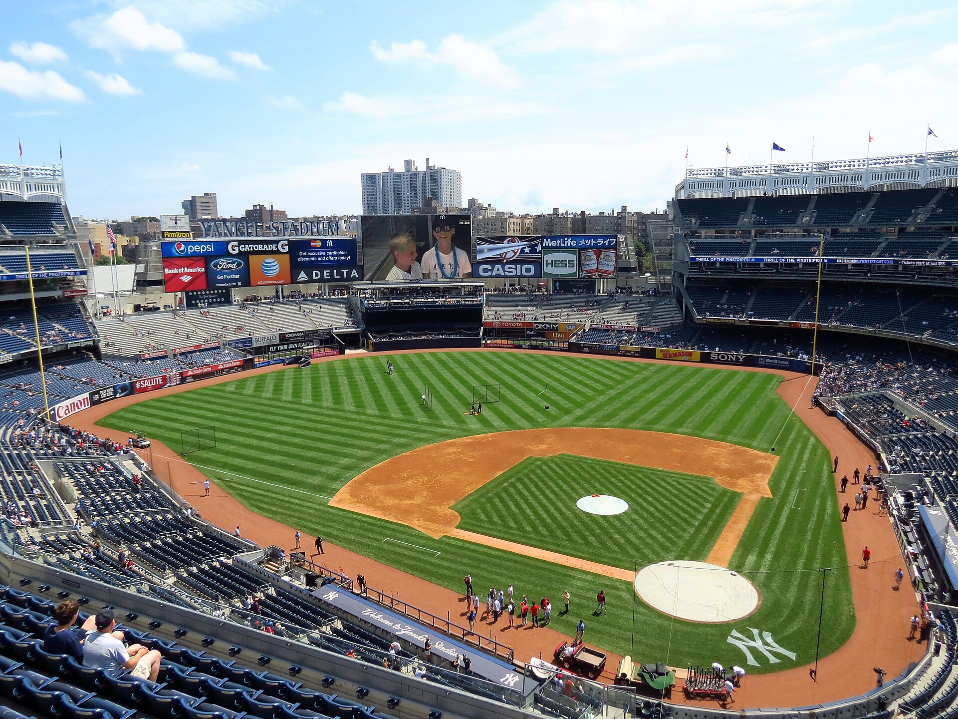 Yankee Stadium in the Bronx, where the steepest priced leg on today's two play card is decided